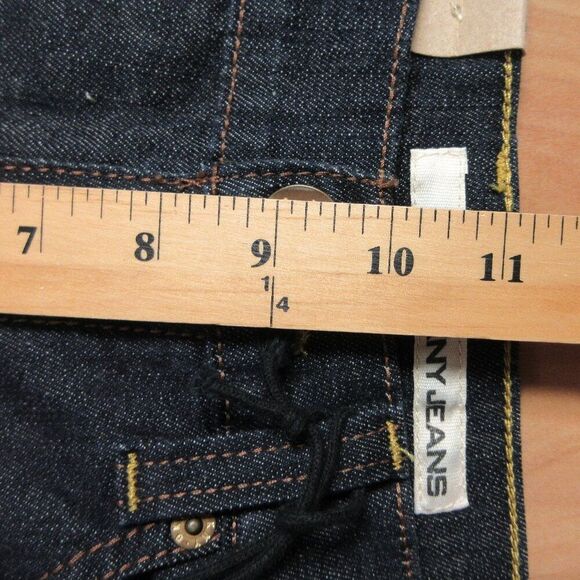 DKNY Boot Cut Regular Fit Soho Denim Jeans Sz 8 Wide Leg Flared Flap Pockets NWT - Picture 13 of 16